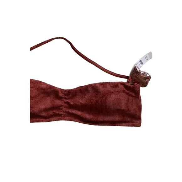 NWT J. Crew Textured Convertible Scrunchie Stretch Sweetheart Bikini Top 3X 2891 - Picture 4 of 12